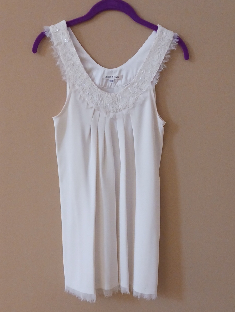 Alice +Olivia Sleeveless Silk Dress